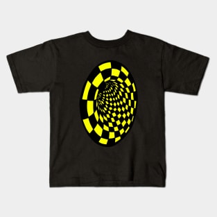 Optical Illusion Hole Kids T-Shirt